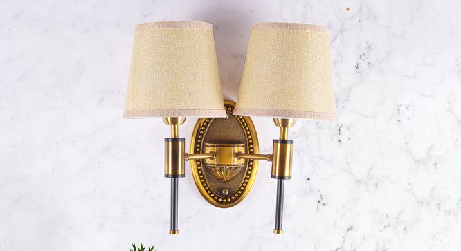 Miles Wall Sconce (Brass) by Urban Ladder - Design 1 Semi Side View - 303515