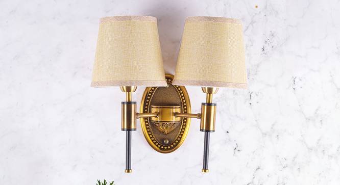 Miles Wall Sconce (Brass) by Urban Ladder - Design 1 Semi Side View - 303515