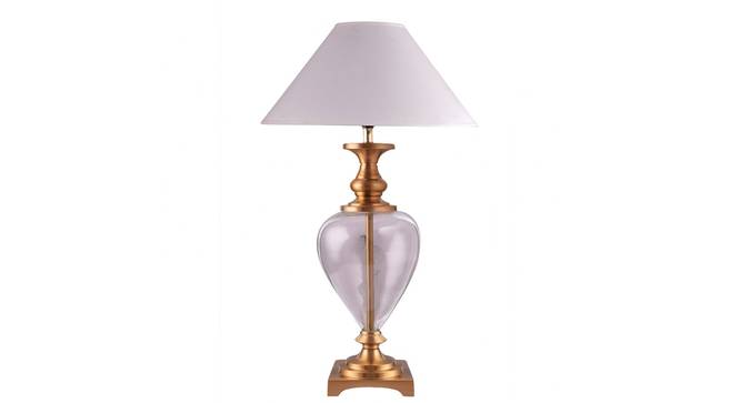 Milo Table Lamp (Brass, White Shade Colour, Cotton Shade Material) by Urban Ladder - Design 1 Details - 303523