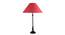 Pedro Table Lamp (Black, Cotton Shade Material, Maroon Shade Colour) by Urban Ladder - Design 1 Details - 303543