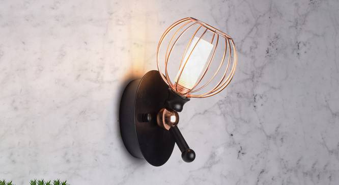 Perret Wall Light (Black) by Urban Ladder - Design 1 Half View - 303555