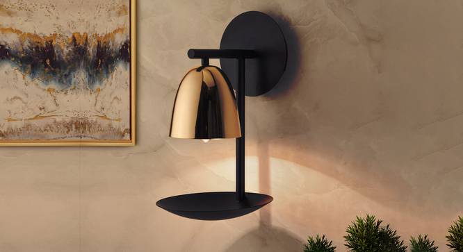 Pitchford Wall Sconce (Black & Brass) by Urban Ladder - Design 1 Half View - 303574