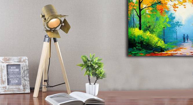 Regina Tripod Lamp (Natural) by Urban Ladder - Design 1 Half View - 303593