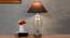 Reko Table Lamp (Clear Finish, Cotton Shade Material, Beige Shade Colour) by Urban Ladder - Design 1 Half View - 303600