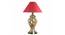 Riga Table Lamp (Cotton Shade Material, Maroon Shade Colour, Champagne) by Urban Ladder - Design 1 Details - 303609