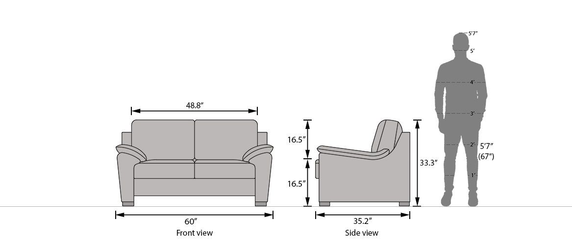 Farina Sofa Fawn Velvet Urban Ladder Farina Sofa Fawn Velvet Urban Ladder, What Size Is A Standard 3 Seater Sofa