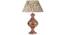 Elan Table Lamp (Brown, Cotton Shade Material, Canvas Print Shade Finish) by Urban Ladder - Design 1 Details - 303887