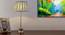 Fegan Table Lamp (Grey Shade Colour, Cotton Shade Material, Brass White) by Urban Ladder - Half View - 
