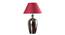 Furn Table Lamp (Cotton Shade Material, Chrome, Maroon Shade Colour) by Urban Ladder - Design 1 Details - 303914