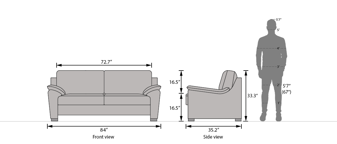 Farina Half Leather Sofa (Cappuccino Italian Leather) Urban Ladder
