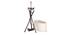 Hesser Table Tripod Lamp (White Shade Colour, Cotton Shade Material, Antique Pewter) by Urban Ladder - Details Design 1 - 303972