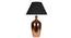Homer Table Lamp (Copper, Black Shade Colour, Cotton Shade Material) by Urban Ladder - Front View Design 1 - 303989
