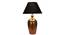 Homer Table Lamp (Copper, Black Shade Colour, Cotton Shade Material) by Urban Ladder - Front View Design 1 - 303990