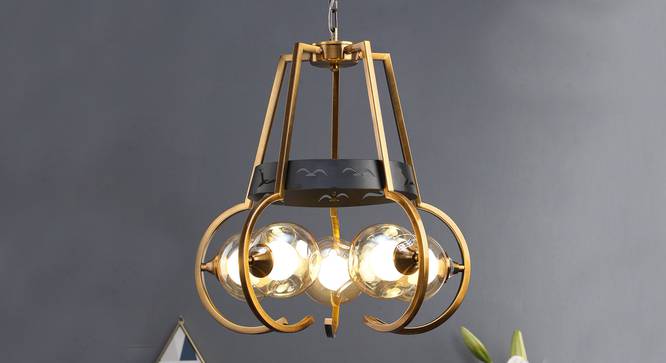 Hartwell Chandelier (Brass) by Urban Ladder - Design 1 Half View - 304009