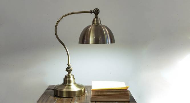 Hesley Study Lamp (Antique Brass) by Urban Ladder - Design 1 Half View - 304043