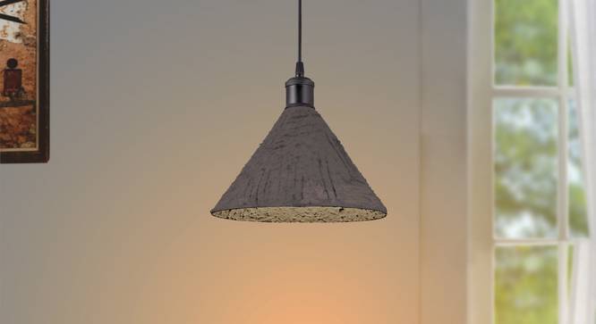 Aplomb Hanging Lamp (Mat Brown) by Urban Ladder - Half View Design 1 - 