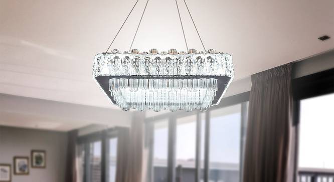 Candela Chandelier (Transparent Finish) by Urban Ladder - Half View Design 1 - 