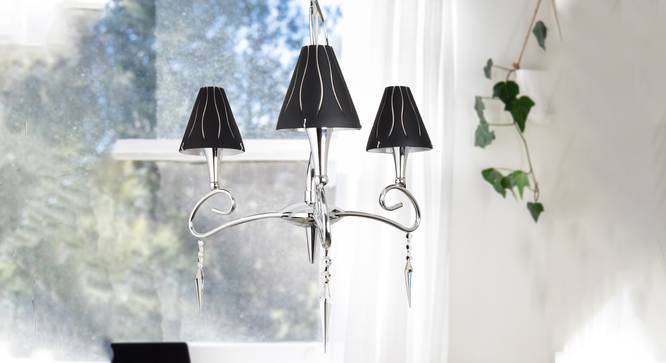 Carson Chandelier (Black) by Urban Ladder - Design 1 Semi Side View - 