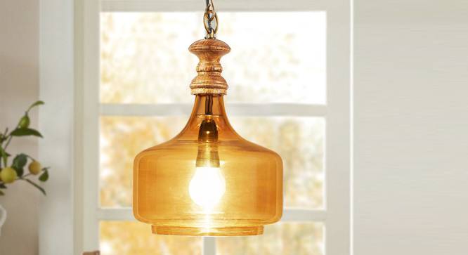 Dawnelle Pendant (Brown) by Urban Ladder - Design 1 Semi Side View - 