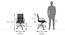 Charles Study Chair - 2 Axis Adjustable (Black) by Urban Ladder - Design 1 Dimension - 304247