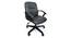Barry Study Chair (Black Leatherette) by Urban Ladder - Cross View Design 1 - 304250