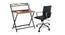 Bruno - Charles Study Set (Teak Finish, Black) by Urban Ladder - Design 1 Full View - 304290