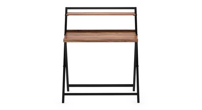 Bruno - Charles Study Set (Teak Finish, Black) by Urban Ladder - Front View Design 1 - 304291