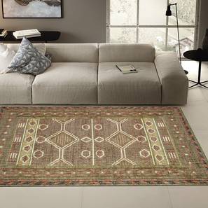 Ghar Ghar Design Red Jute Dhurrie