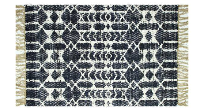 Aztec Black Carpet (Black, 61 x 122 cm (24" x 48") Carpet Size) by Urban Ladder - Front View Design 1 - 304648