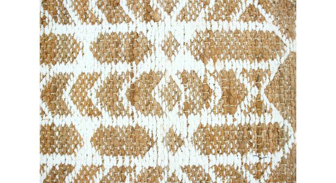 Aztec Orange Carpet (61 x 122 cm (24" x 48") Carpet Size, Natural Ivory) by Urban Ladder - Design 1 Details - 304653