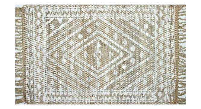 Maya Natural Carpet (61 x 122 cm (24" x 48") Carpet Size, Natural Ivory) by Urban Ladder - Front View Design 1 - 304660