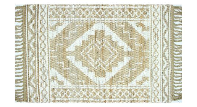Inca Natural Carpet (61 x 122 cm (24" x 48") Carpet Size, Natural Ivory) by Urban Ladder - Front View Design 1 - 304668