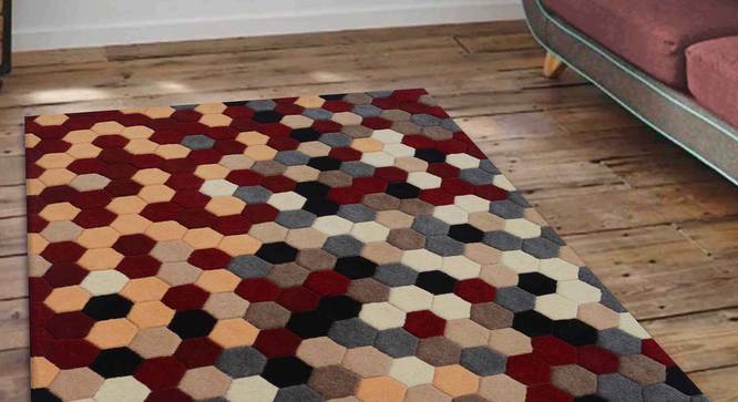 Carina Carpet (Red, 152 x 244 cm  (60" x 96") Carpet Size) by Urban Ladder - Front View Design 1 - 304767