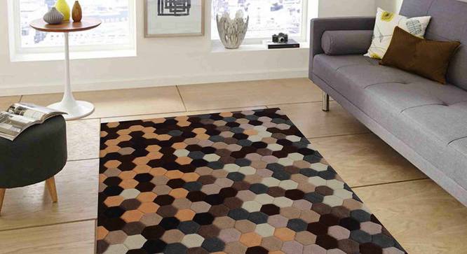 Carina Carpet (Brown, 122 x 183 cm  (48" x 72") Carpet Size) by Urban Ladder - Front View Design 1 - 304791