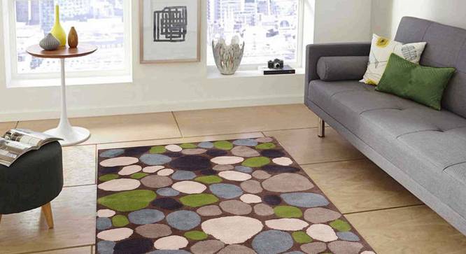 Stefano Carpet (Green, 152 x 244 cm  (60" x 96") Carpet Size) by Urban Ladder - Front View Design 1 - 304887
