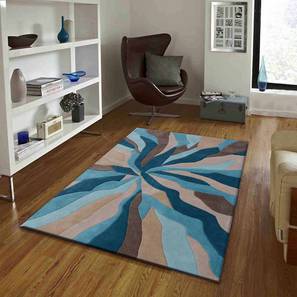 Rugs Design Blue Wool Carpet