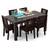 Brighton capra 6 seat dining table set mahogany finish 00 h4j6138 5288 lp