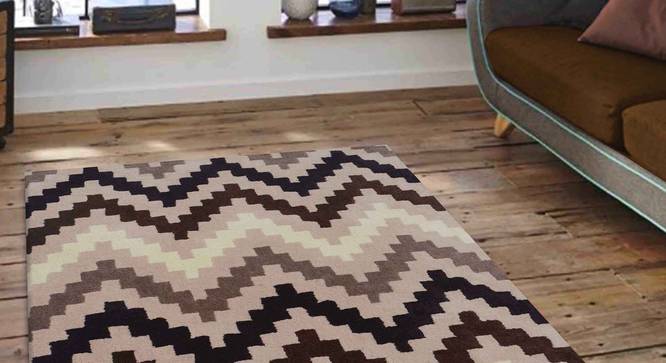 Gino Carpet (Brown, 56 x 140 cm (22" x 55") Carpet Size) by Urban Ladder - Front View Design 1 - 305049