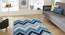 Gino Carpet (Blue, 56 x 140 cm (22" x 55") Carpet Size) by Urban Ladder - Front View Design 1 - 305133