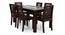 Brighton Large - Capra 6 Seater Dining Table Set (Mahogany Finish) by Urban Ladder - Cross View Design 1 - 3052