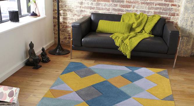 Nicolo Carpet (Blue, 91 x 152 cm  (36" x 60") Carpet Size) by Urban Ladder - Front View Design 1 - 305311