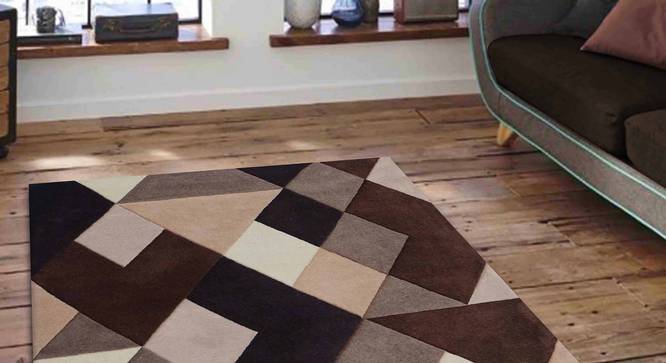Nicolo Carpet (Brown, 56 x 140 cm (22" x 55") Carpet Size) by Urban Ladder - Front View Design 1 - 305335