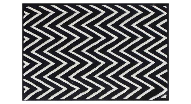 Renata Carpet (91 x 152 cm  (36" x 60") Carpet Size, Black and White) by Urban Ladder - Design 1 Details - 305457