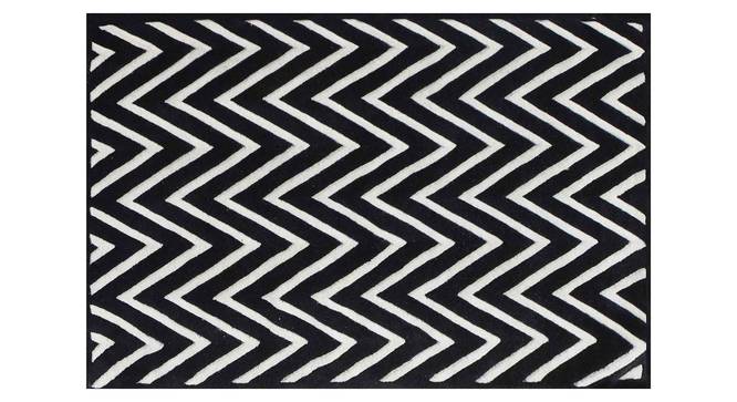 Renata Carpet (152 x 244 cm  (60" x 96") Carpet Size, Black and White) by Urban Ladder - Design 1 Details - 305471