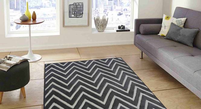 Renata Carpet (Grey, 91 x 152 cm  (36" x 60") Carpet Size) by Urban Ladder - Front View Design 1 - 305482