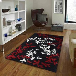 Carpet Collections In Chennai Design Red Floral Hand Tufted Wool 3 X 5 Feet Carpet