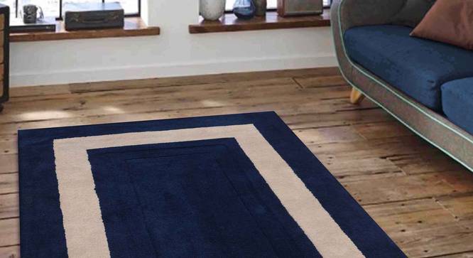 Bianka Carpet (Blue, 122 x 183 cm  (48" x 72") Carpet Size) by Urban Ladder - Front View Design 1 - 305863