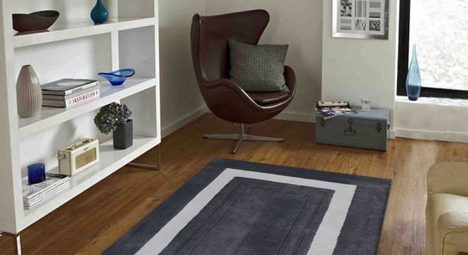 Bianka Carpet (Grey, 91 x 152 cm  (36" x 60") Carpet Size) by Urban Ladder - Front View Design 1 - 305885