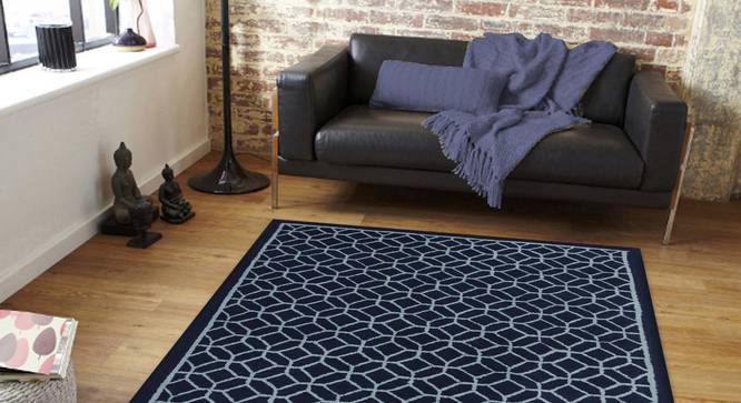 Elena Carpet (Blue, 152 x 244 cm  (60" x 96") Carpet Size) by Urban Ladder - Front View Design 1 - 305989