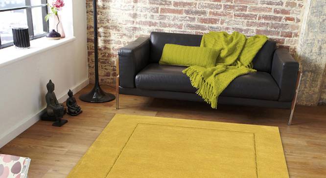 Leora Carpet (Yellow, 56 x 140 cm (22" x 55") Carpet Size) by Urban Ladder - Front View Design 1 - 306097